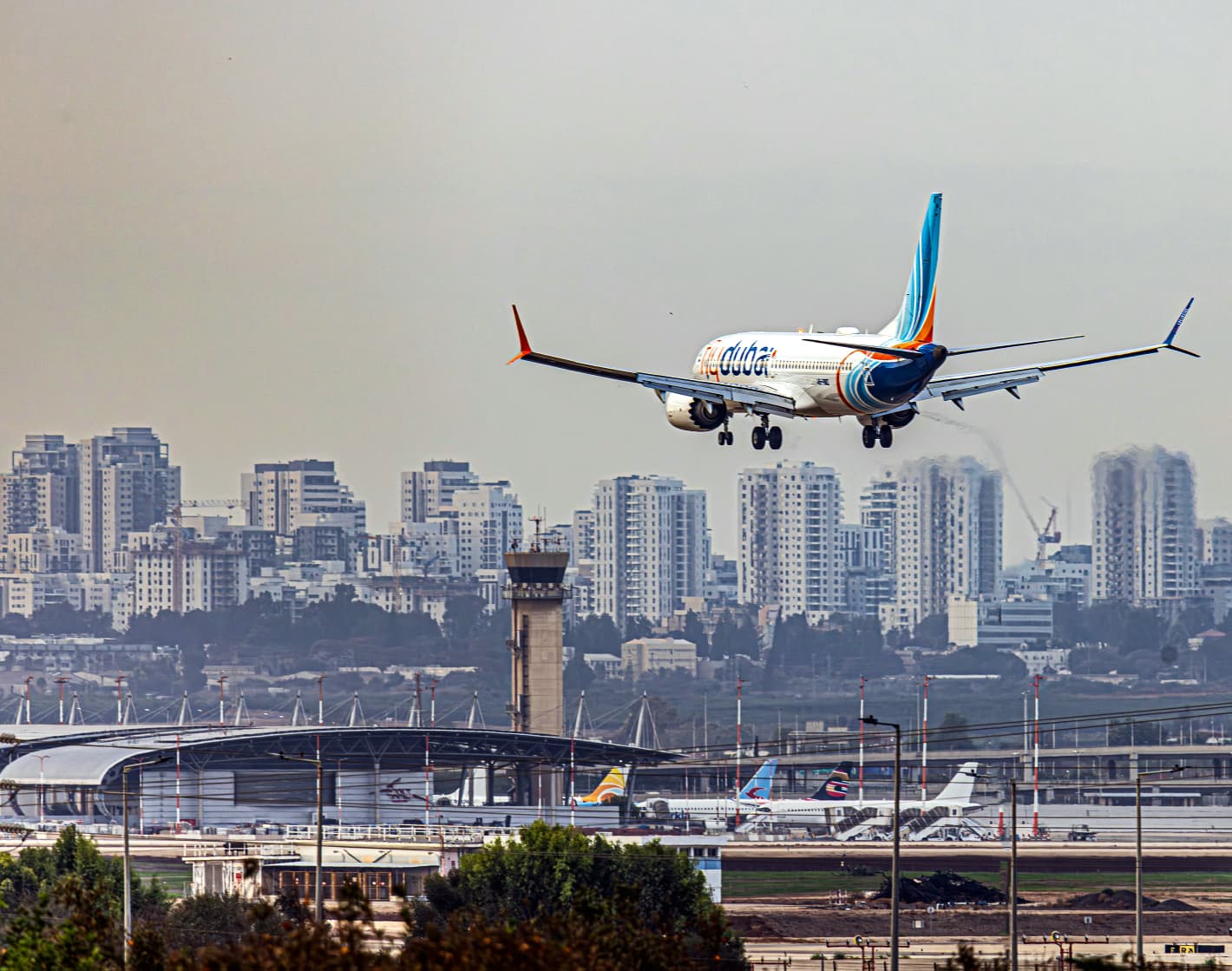 מטוב של חברת Fly Dubai - ארכיון (צילום: אנתוני הרשקו)