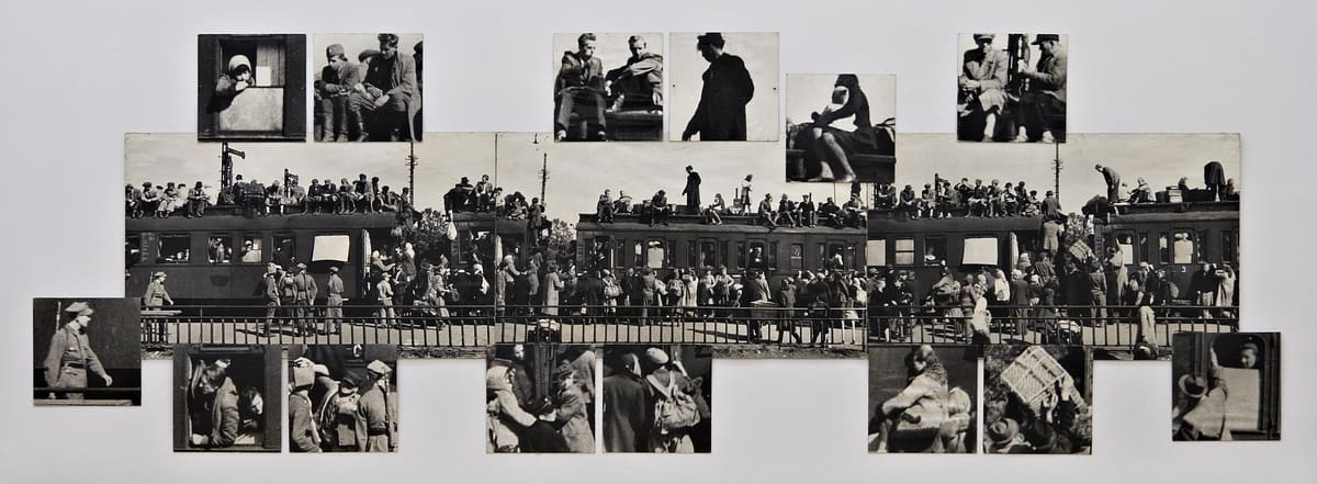 תערוכת פליטים 1945 (צילום: נפתלי בלבן)