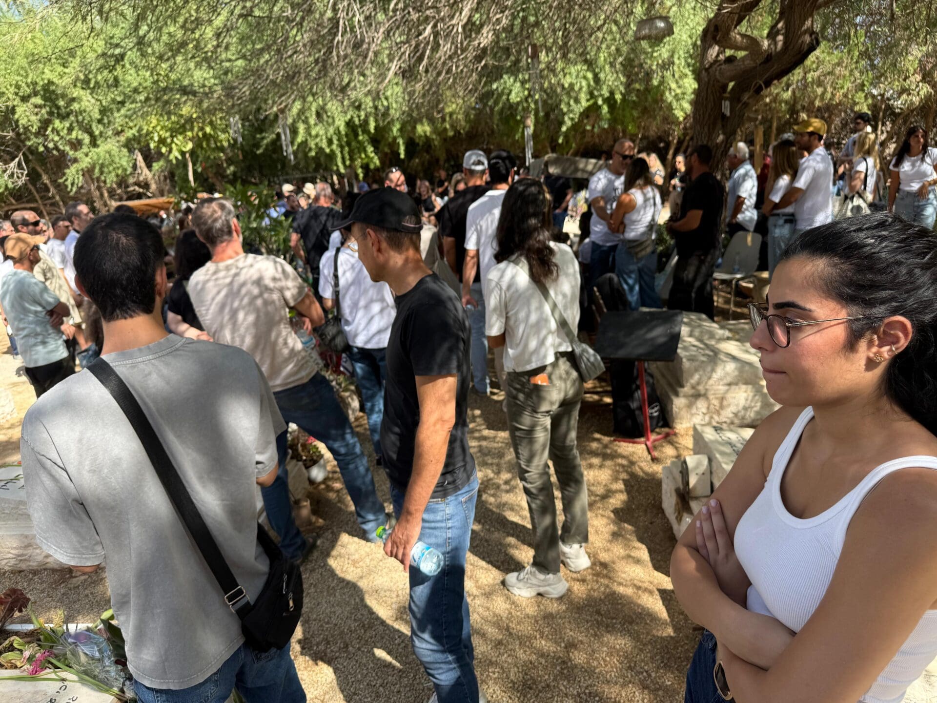 תושבי חיפה בטקס הזיכרון למשפחת קציר ז״ל 7/10/26