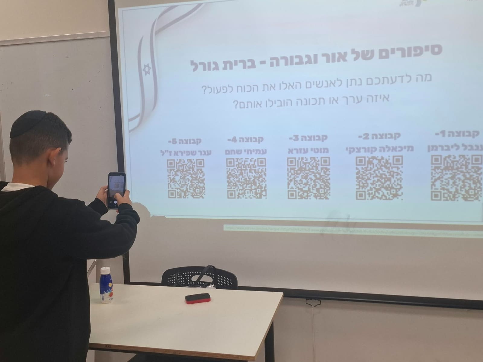 פעילות 'ברית גורל', בי"ס דרכא (צילום: רן סבג)