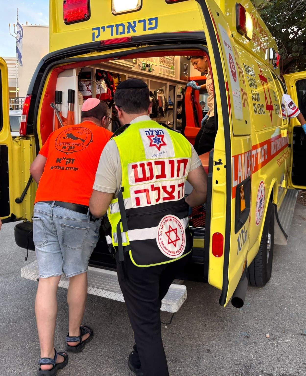 רוכב טרקטורון נפצע בקרית אתא לאחר שהתהפך במהלך רכיבה 13/10/26 (צילום: דוברות הצלה)