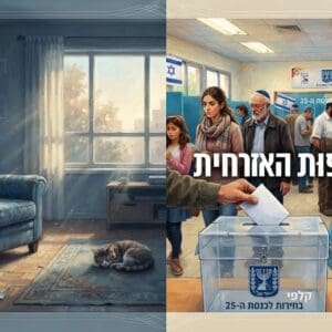 בחירות( צילום: יעקב רוב Chat GPt)