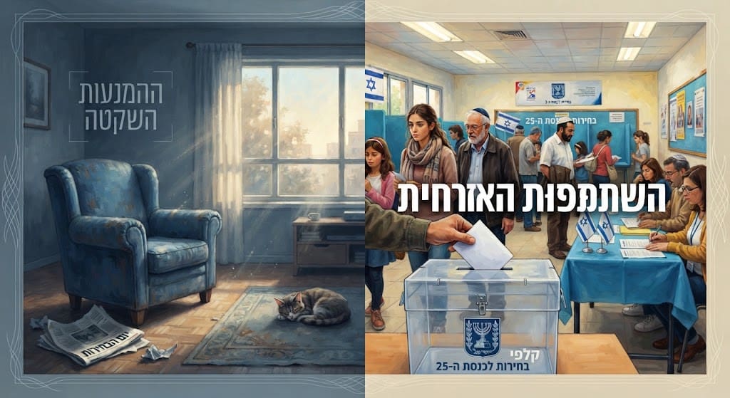 בחירות( צילום: יעקב רוב Chat GPt)