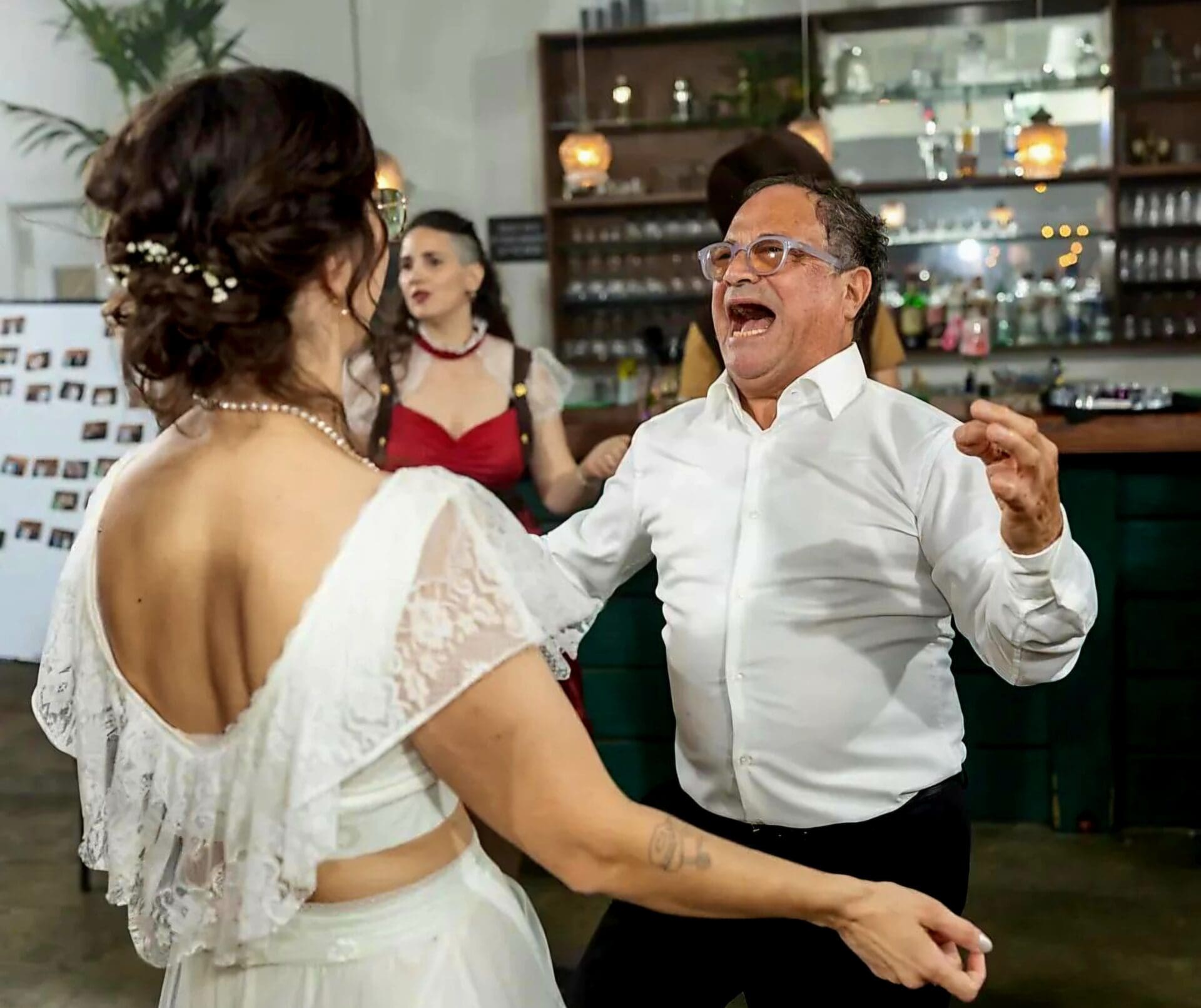 יוסקה רובין - תצלום בחתונת בתו קארין (צילום: אלבום פרטי, משפ' רובין)