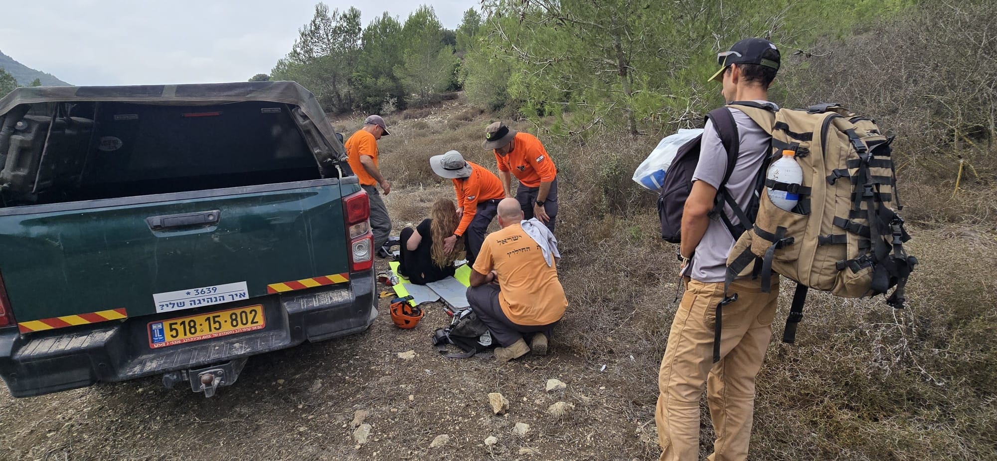 שתי מורות חולצו לאחר שנפצעו בטיול בנחל אלון שבכרמל - תמונות מהחילוץ 26/10/26 (צילום: דוברות יחידת החילוץ ״גליל-כרמל״)