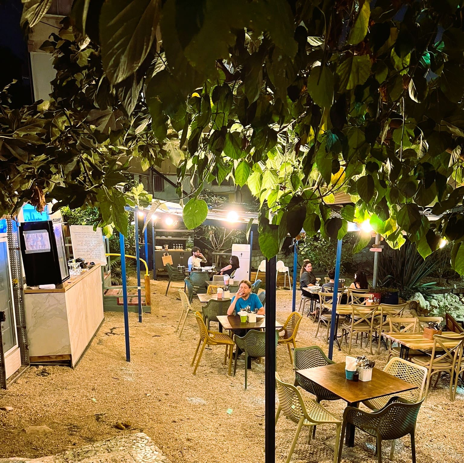 אזור שוק תלפיות - לאחר הרסיטל: קפה ומאפה בגינת סירקין (צילום: אלדד בק)