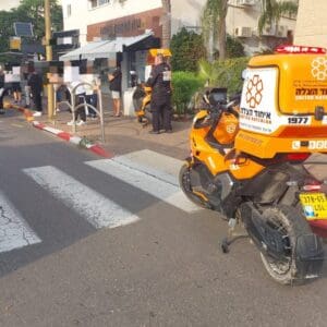 קרית מוצקין: רוכב אופניים כבן 15 נפגע מרכב – מצבו בינוני עד קשה 27/10/26 (צילום: איחוד הצלה)