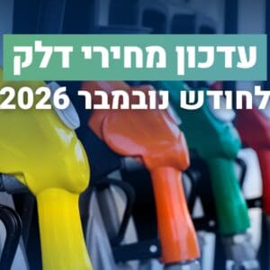 מחירי הדלק לחודש נובמבר 2026 (צילום: משרד האנרגיה והתשתיות)