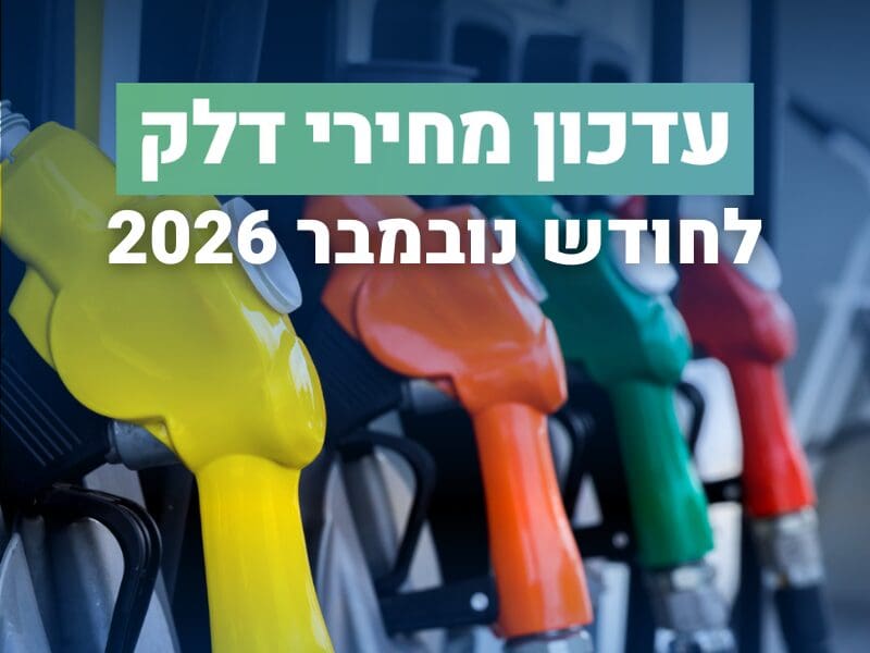 מחירי הדלק לחודש נובמבר 2026 (צילום: משרד האנרגיה והתשתיות)